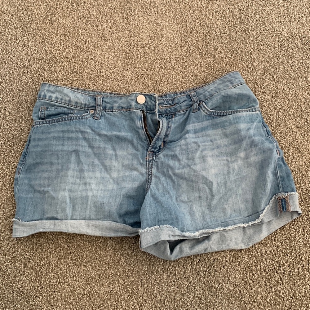 Calvin Klein jean shorts.